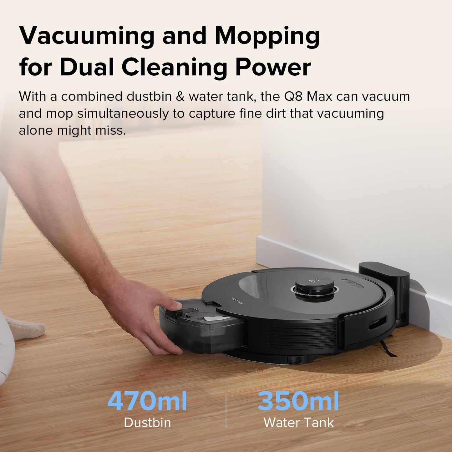 Roborock Q8 Max Robot Vacuum and Mop Cleaner