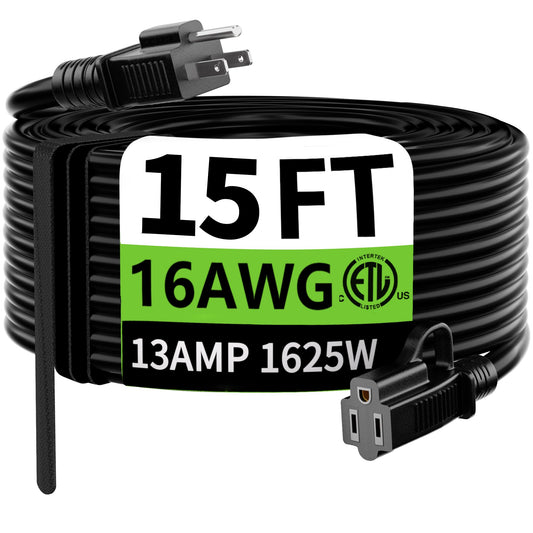 15ft Waterproof Heavy Duty Extension Cord