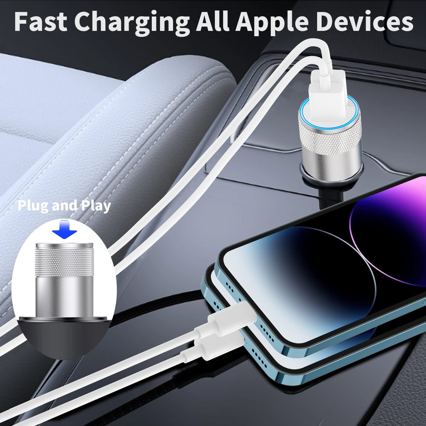 Braveridge Dual USB Fast Car Charger 4.8A