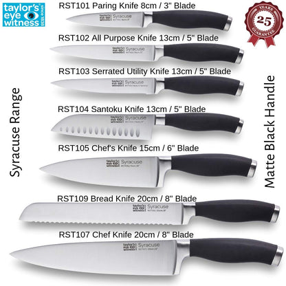 Taylors Eye Witness 8-Inch Scalloped Bread Knife