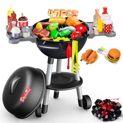 Kids Interactive BBQ Grill Playset with Sound & Light