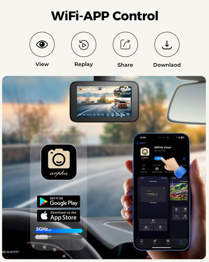 4K Dash Cam with GPS & WiFi