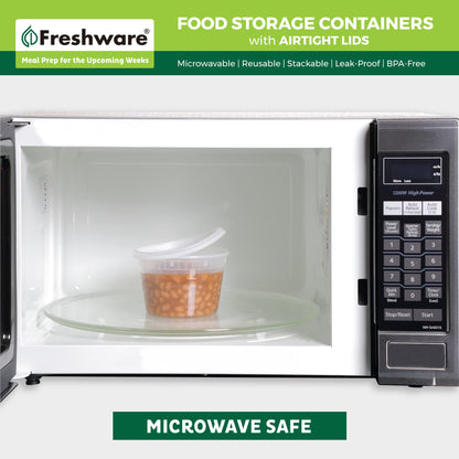 Freshware 60-Pack Stackable Food Storage Containers