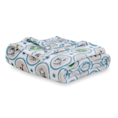 Berkshire Blanket Snoopy Plush Blanket, White 60x70