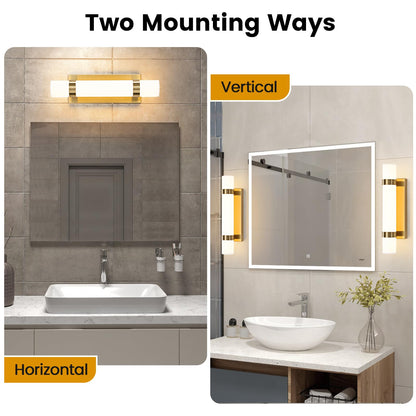 Epinl Gold Dimmable LED Wall Sconces Set of 2