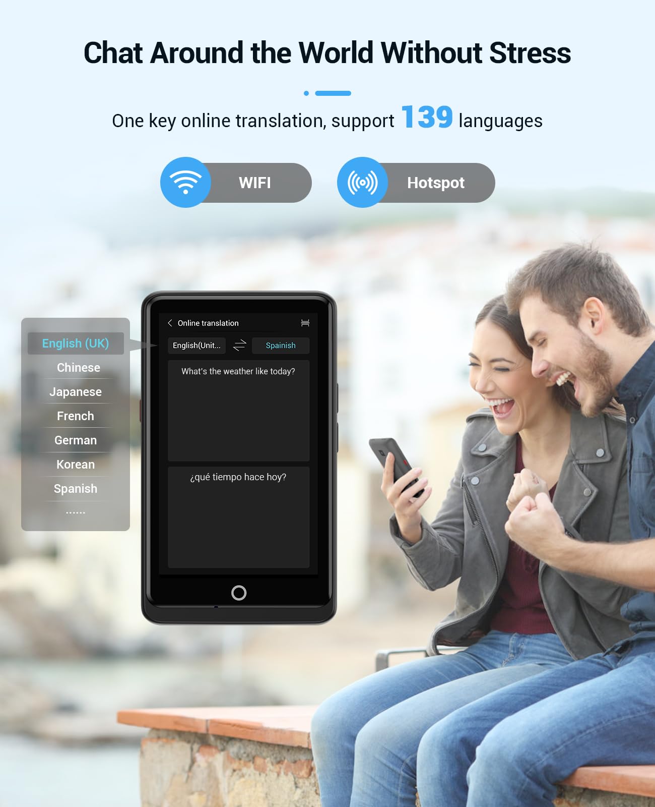 AI Translator Device for 139 Languages