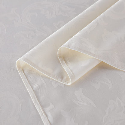 Obstal 210GSM Rectangle Table cloth, Water Resistance Microfiber Tablecloth, Decorative Fabric Table Cover for Outdoor and Indoor Use (Ivory, 52 x 70 Inch)
