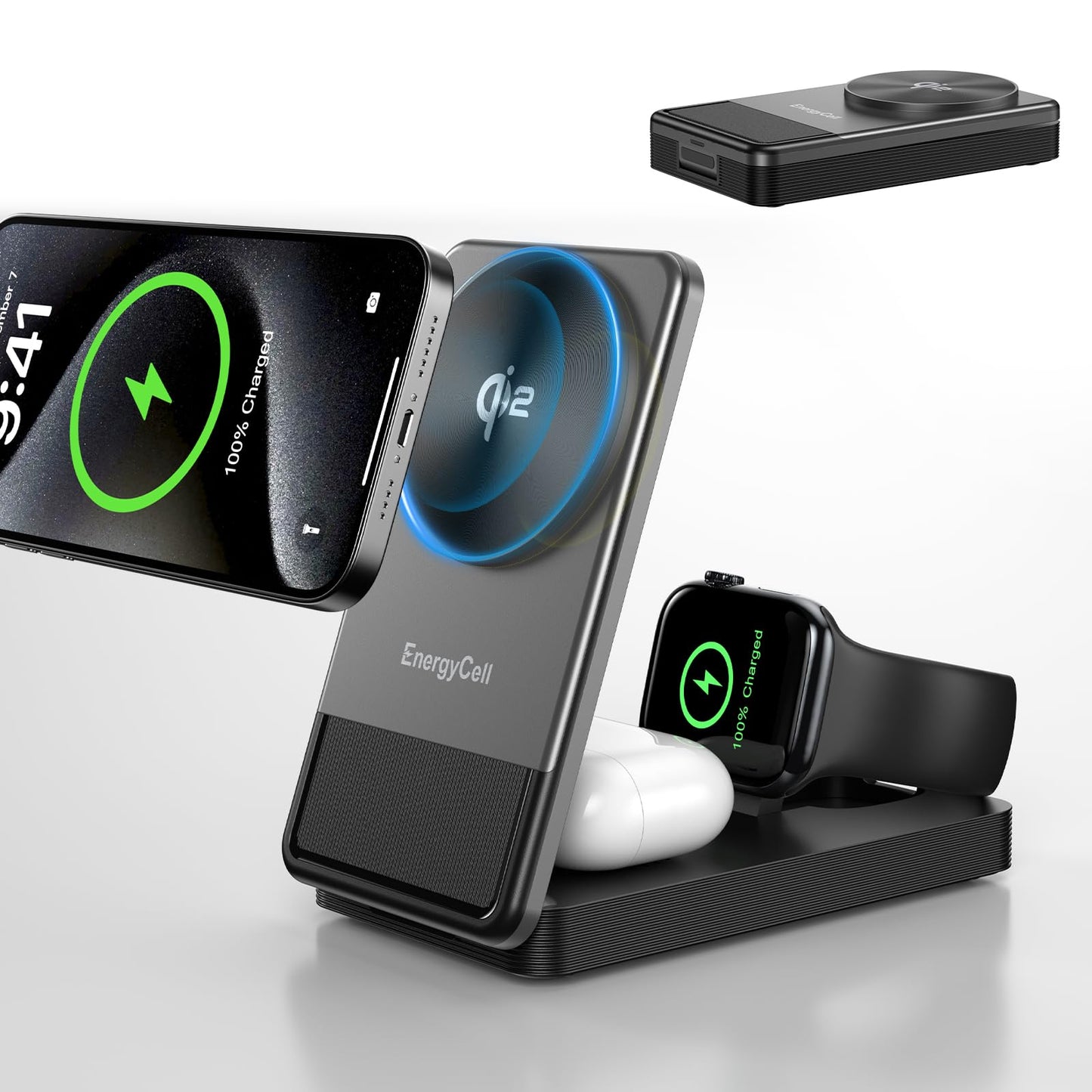 3 in 1 Wireless Charging Station for Apple