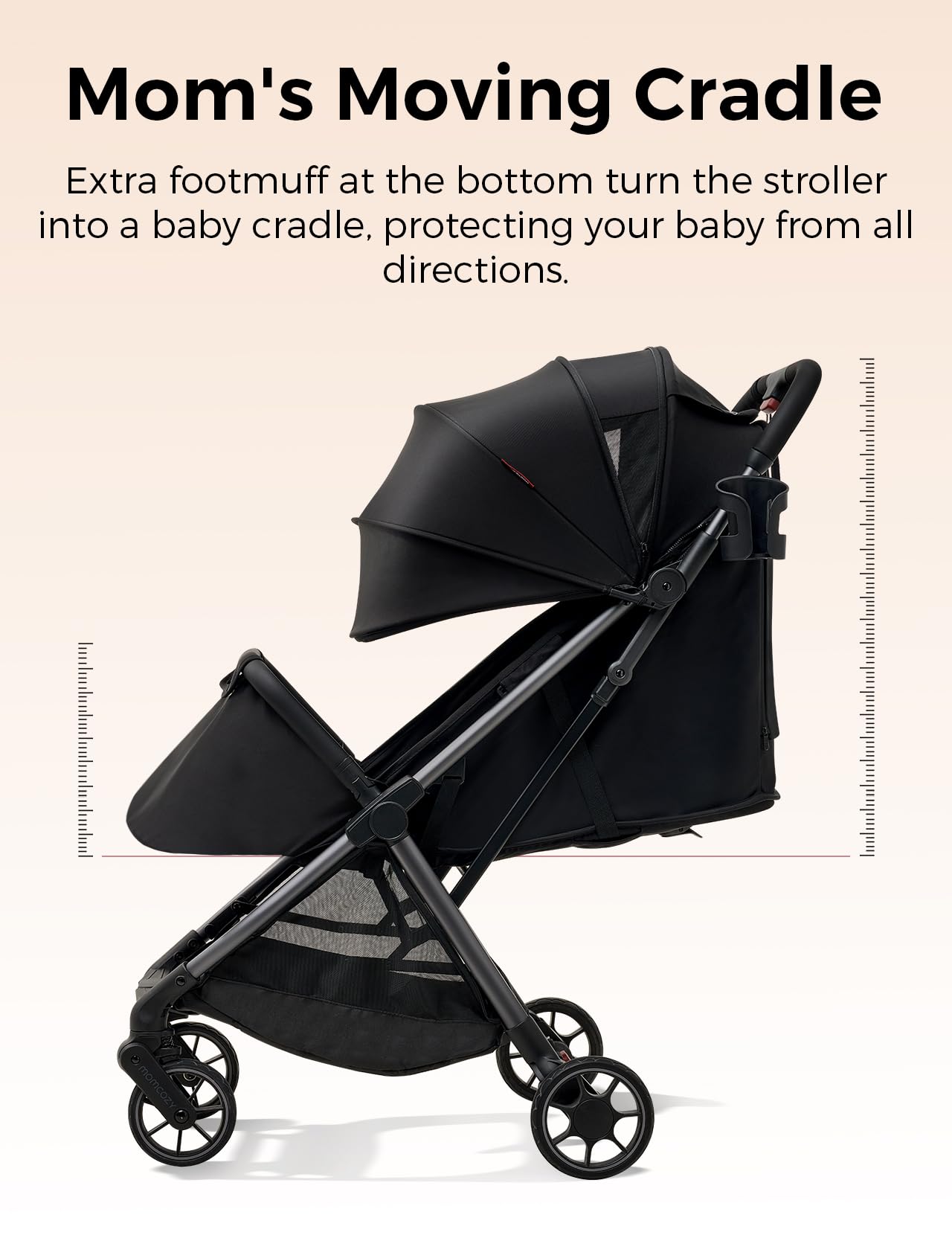 Momcozy Lightweight Compact Travel Stroller with Canopy