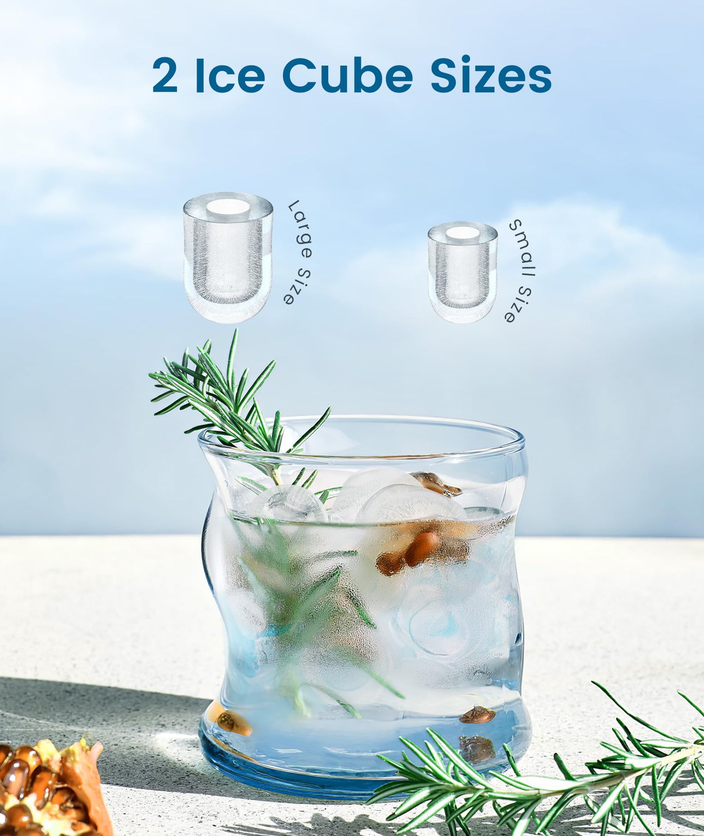Portable Ice Maker 26.5lbs/24Hrs for Home