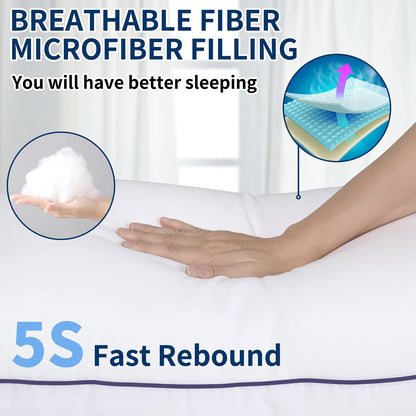 Cooling Down Alternative Pillows Set of 4