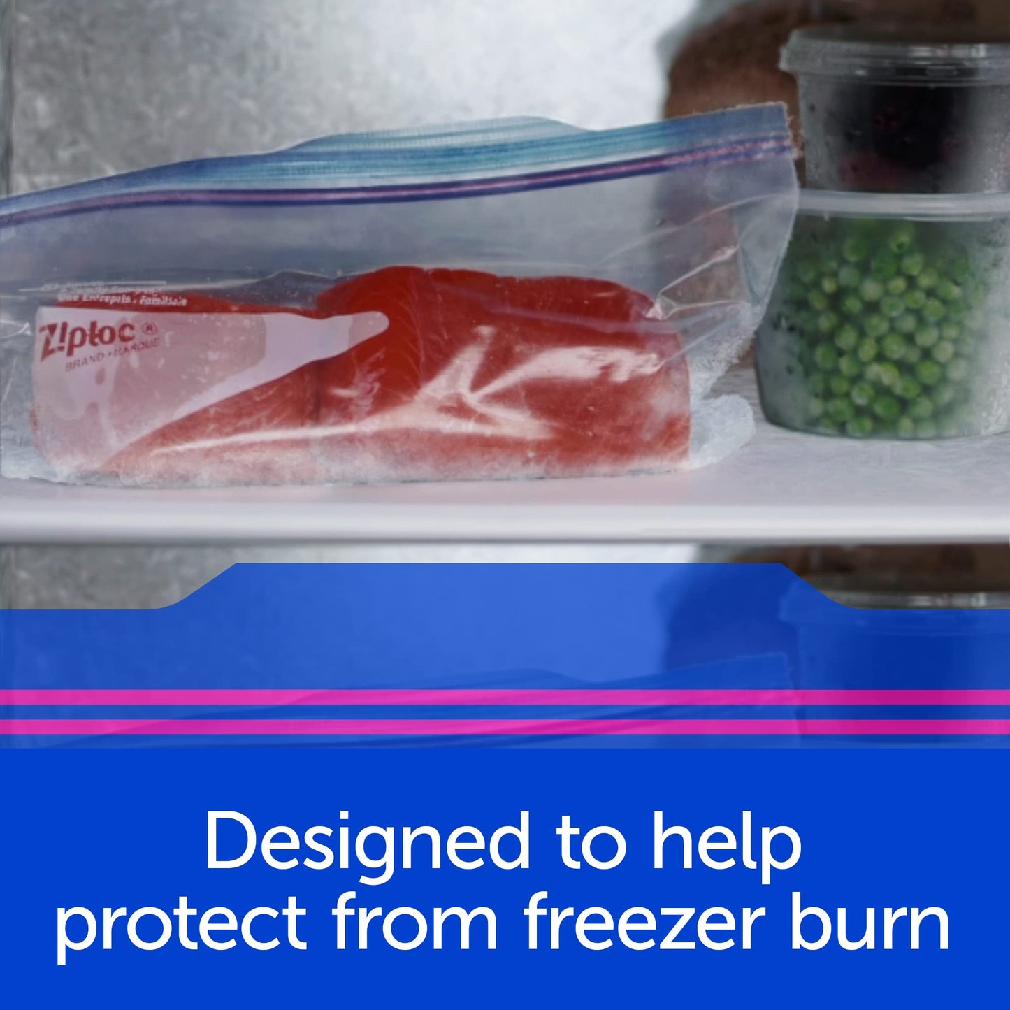 Ziploc 2-Gallon Freezer Bags with Grip Seal, 30 Count