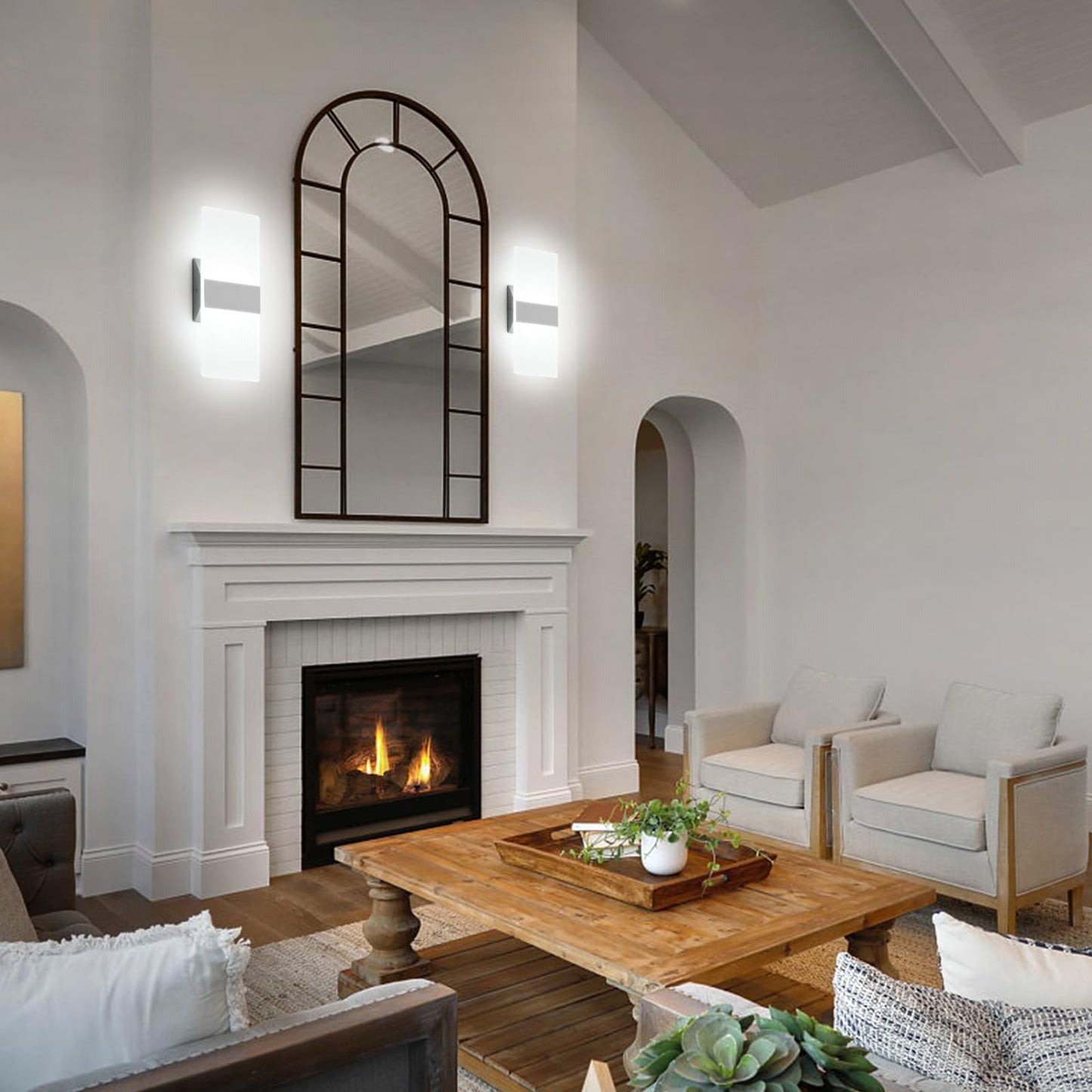 ZitoStory Modern Wall Sconces - 2 Pack