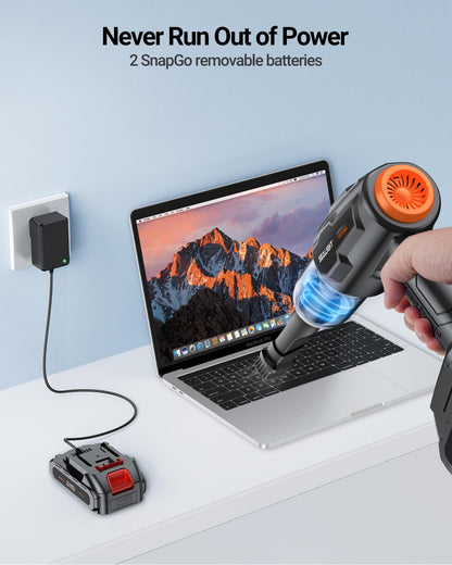 SEALIGHT Cordless Car Vacuum with Dual Batteries