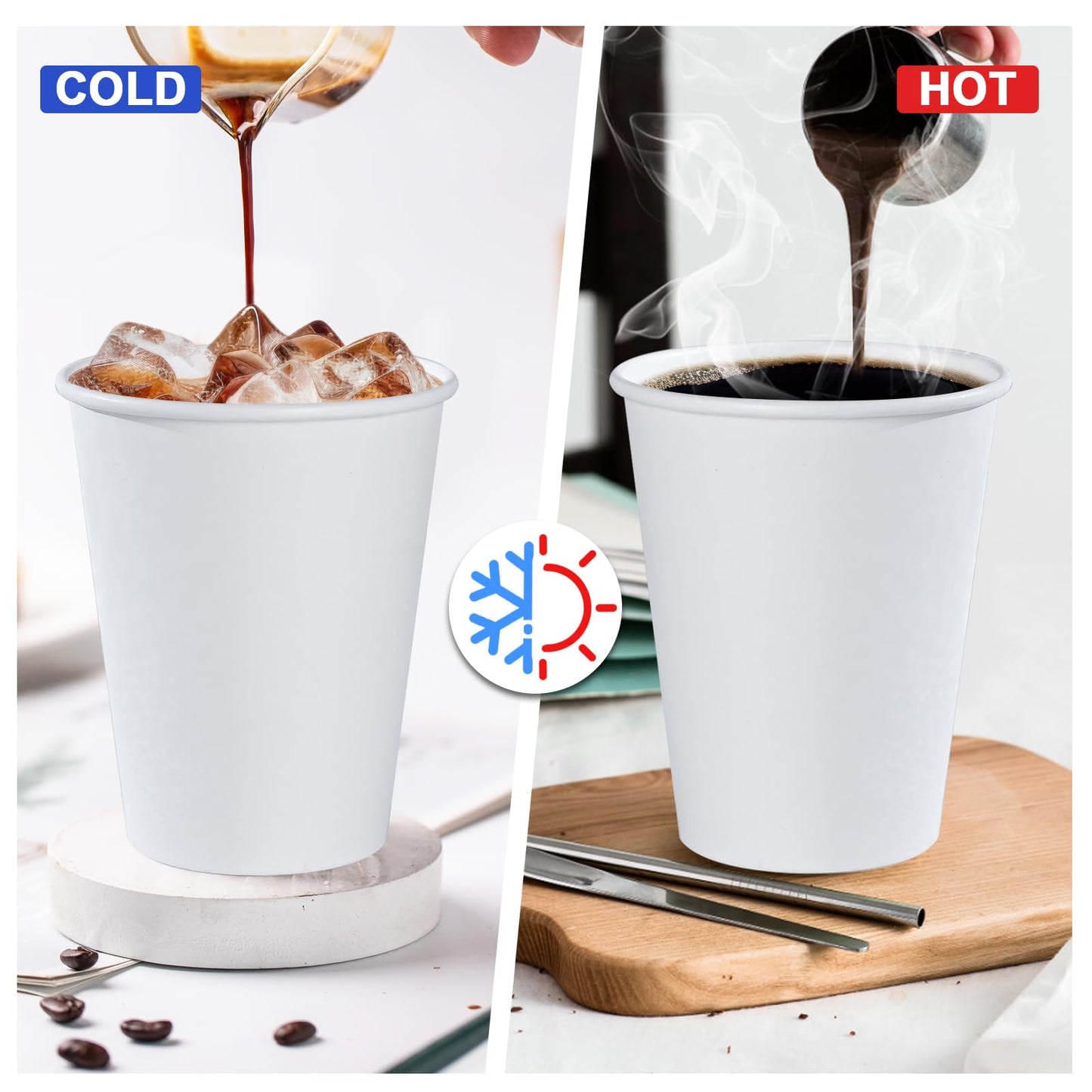 Lamosi 180-Count Disposable Paper Coffee Cups