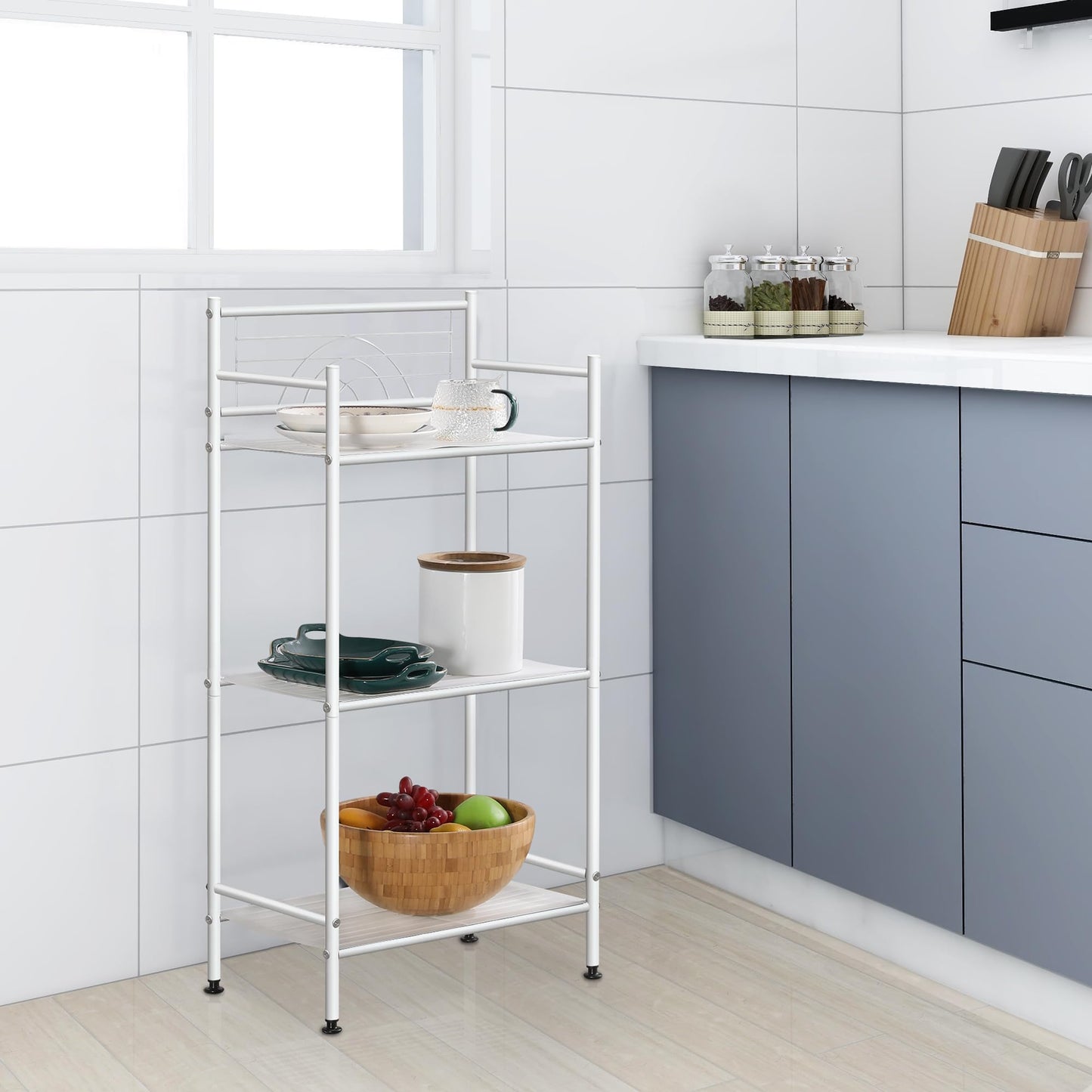 3-Tier Metal Freestanding Storage Shelf