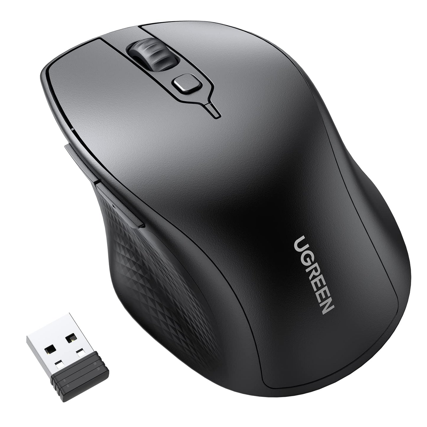 UGREEN Ergonomic Bluetooth Wireless Mouse with USB