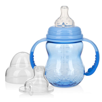 Nuby 3-in-1 Baby Bottle Training Cup - 8 Oz