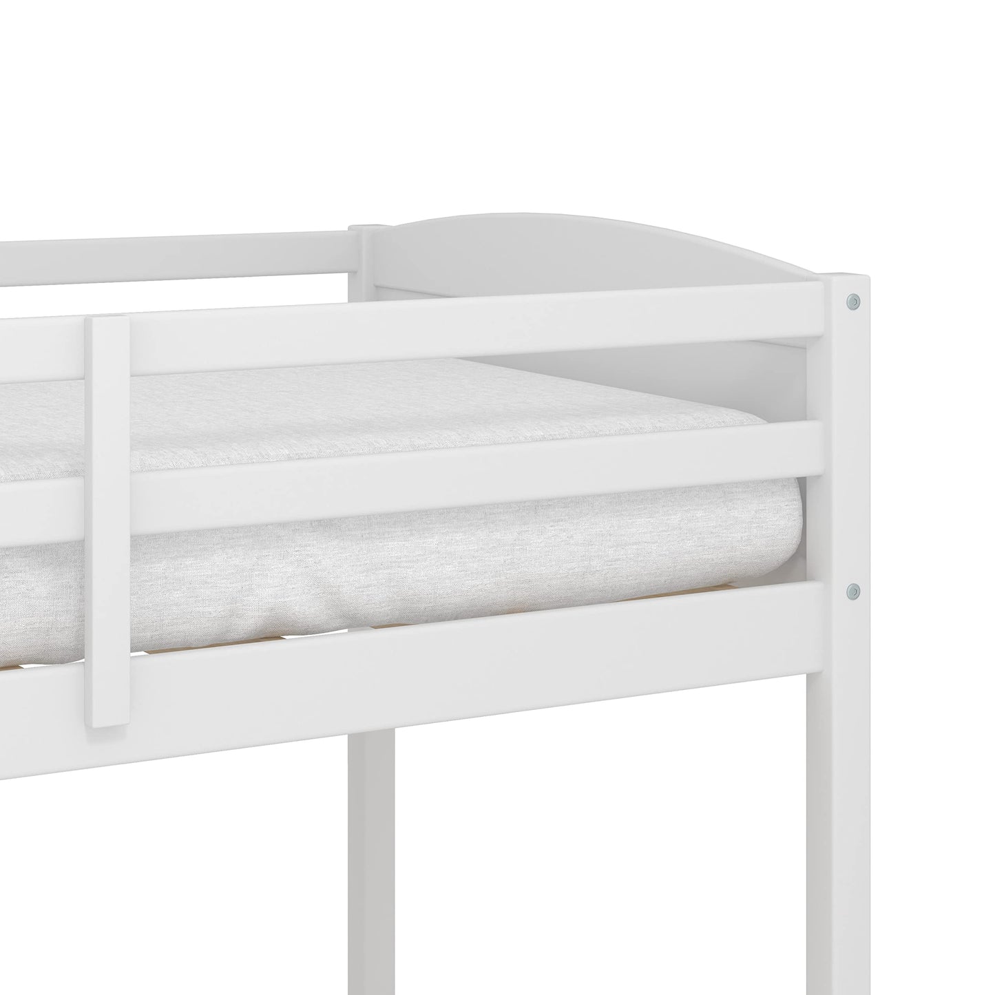 Hillsdale Twin Loft Bed with Desk, White