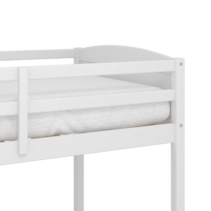 Hillsdale Twin Loft Bed with Desk, White