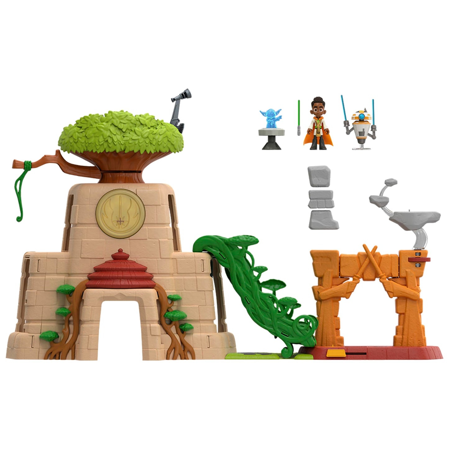 Star Wars Jedi Temple Playset with 2 Figures