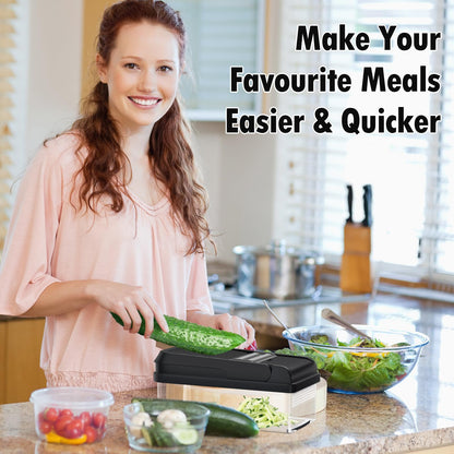 12-in-1 Vegetable Chopper with 7 Blades