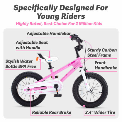 RoyalBaby Freestyle 7 Kids Bike for Ages 3-5