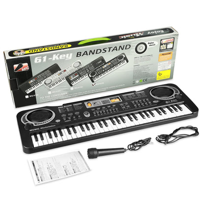 61-Key Beginner Piano Keyboard with Teaching Mode