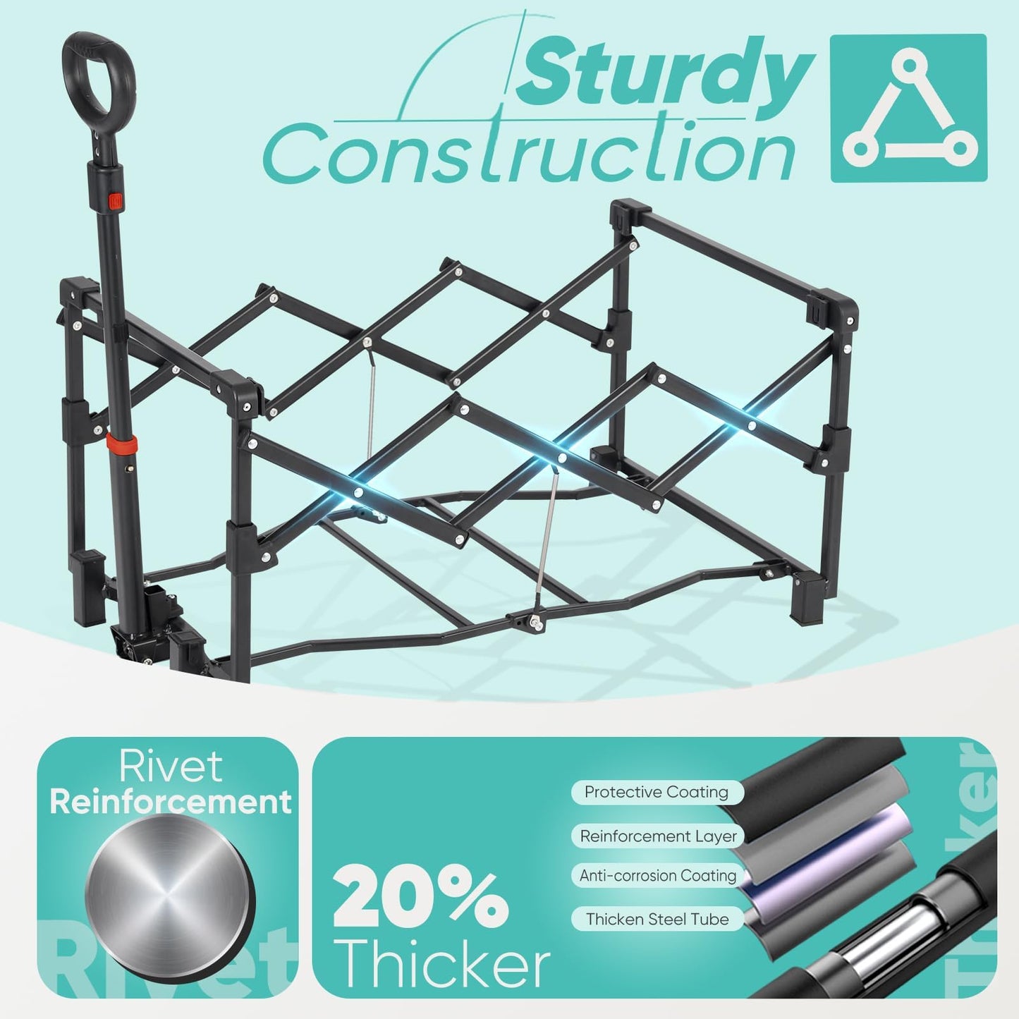 Sekey Collapsible Wagon Cart for Easy Transport