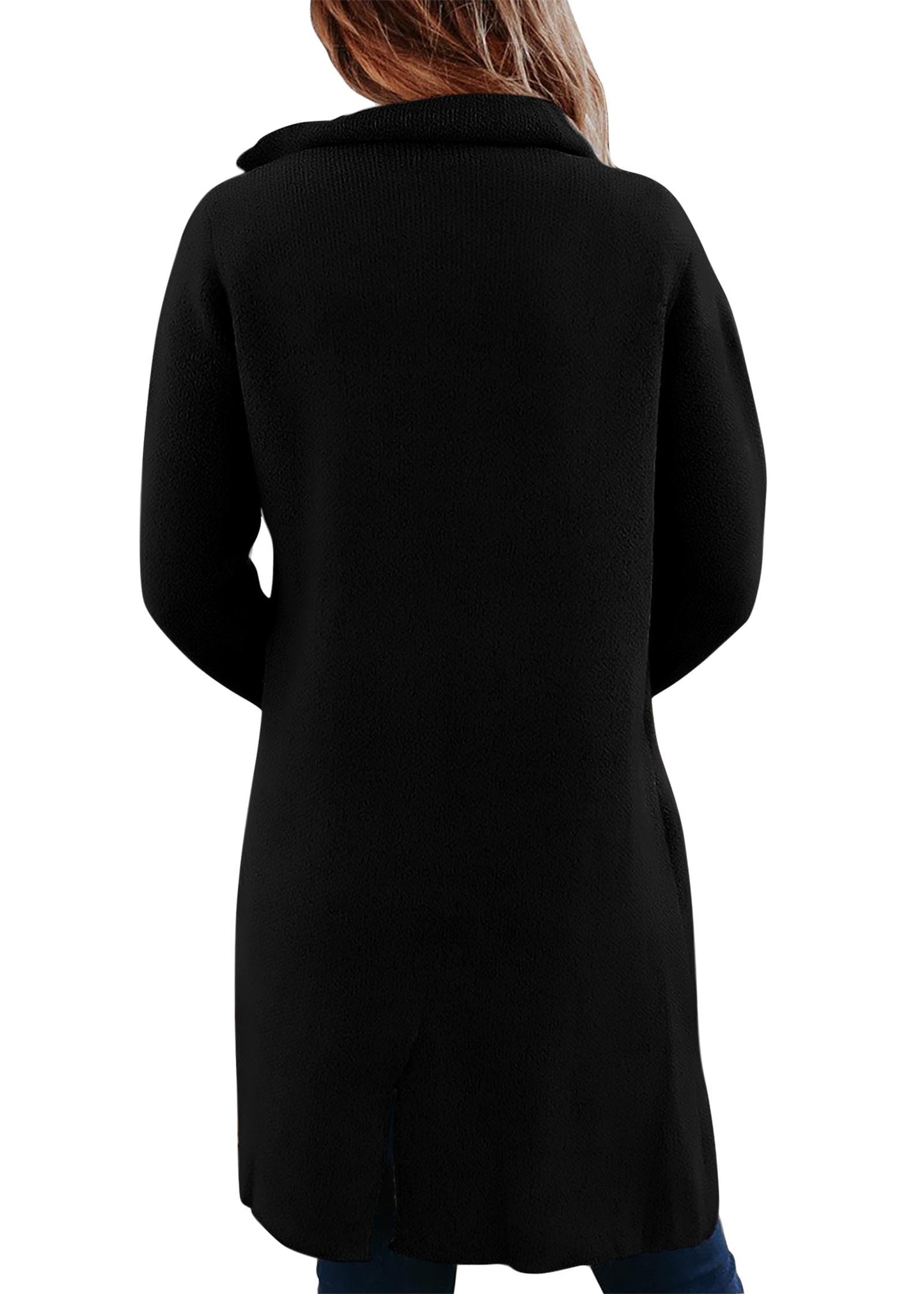 KIRUNDO Women's Thick Open Front Cardigan