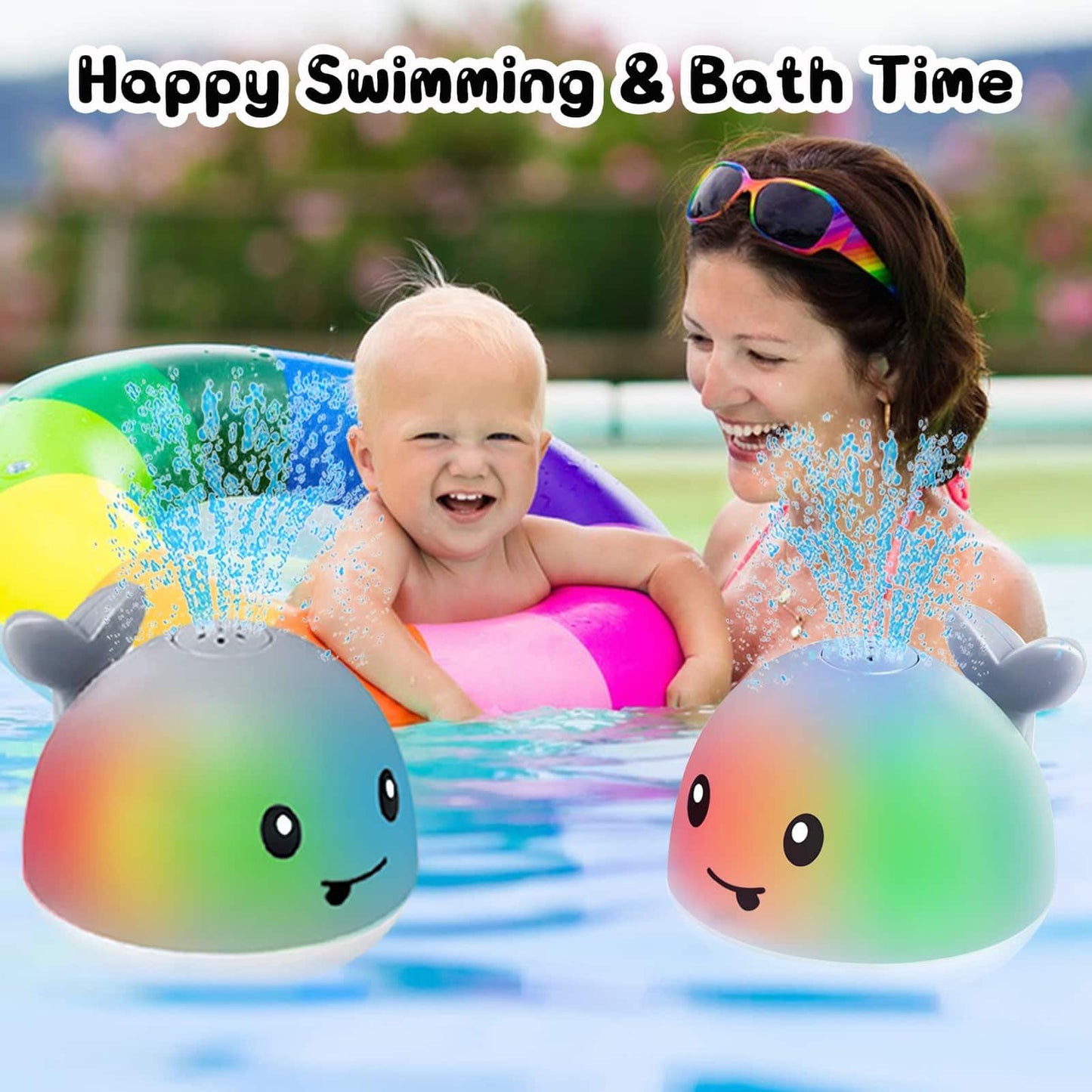 Light Up Bath Toys for Toddlers 1-3