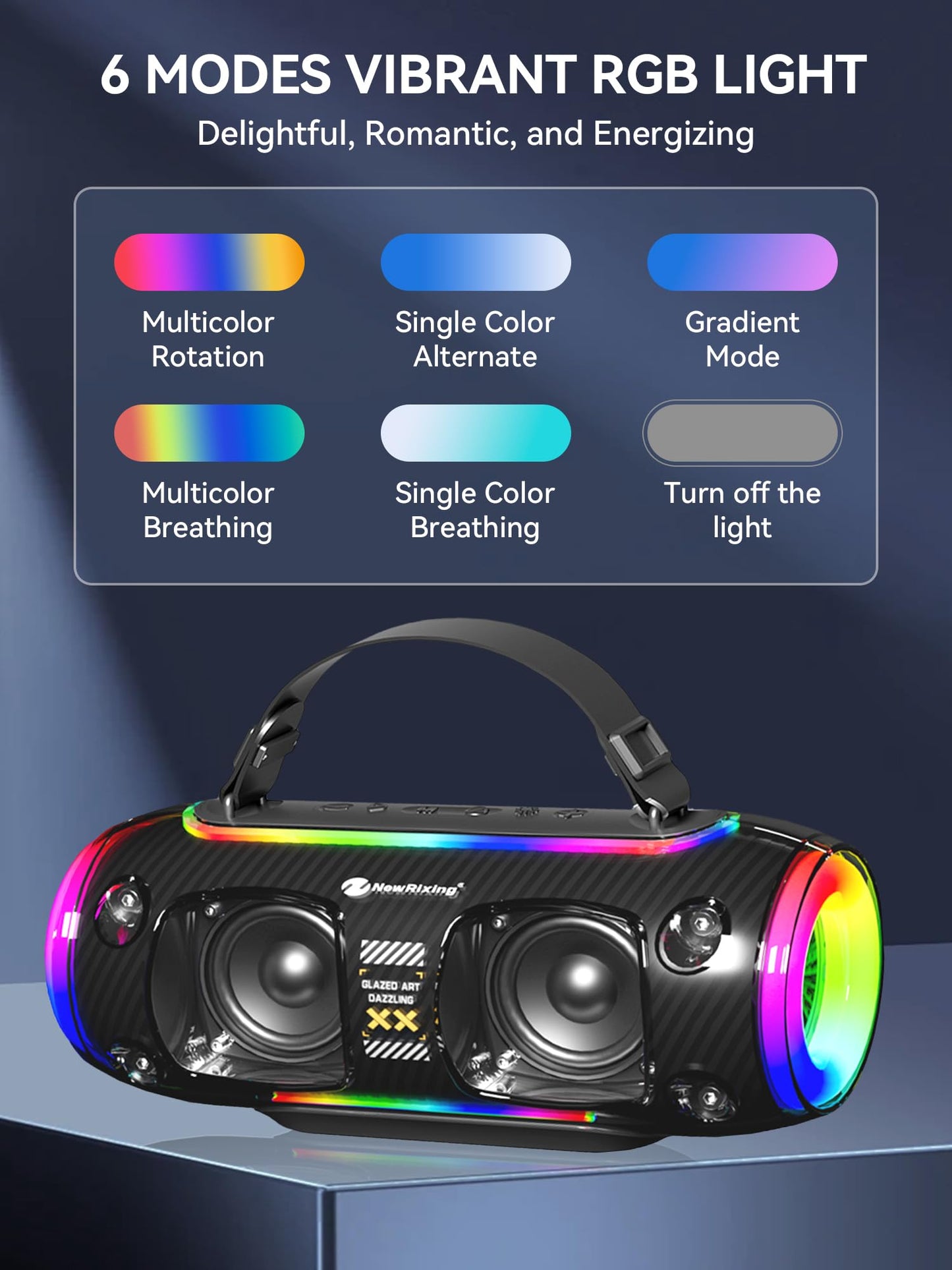 Portable Karaoke Machine with 2 Wireless Microphones