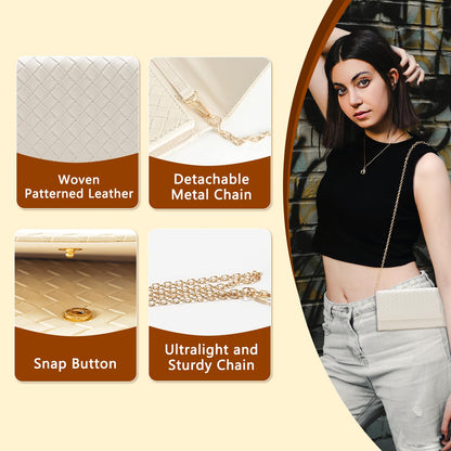 Crossbody Bag with Credit Card Slots and Chain