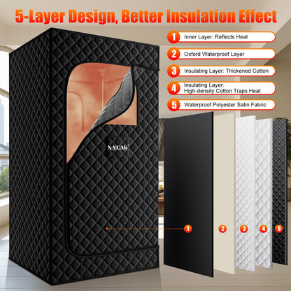 Portable Home Steam Sauna Tent with Steamer