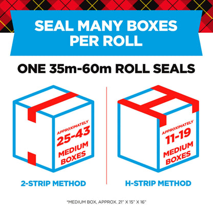 Scotch Heavy Duty Shipping Packing Tape Rolls