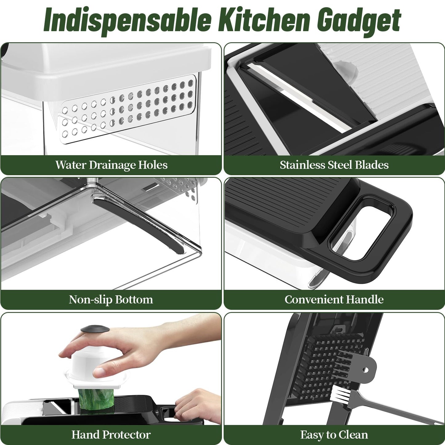 12-in-1 Vegetable Chopper with 7 Blades
