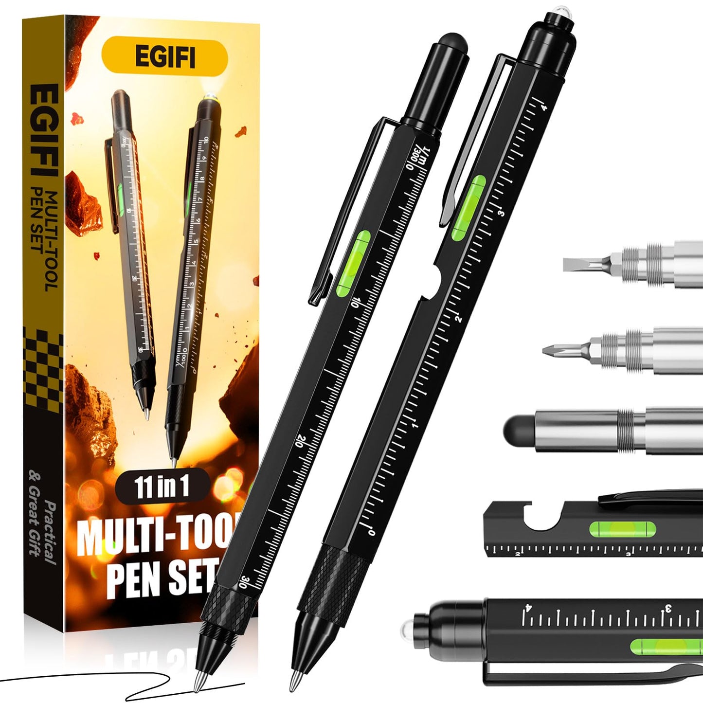 11-in-1 Multitool Pen with LED Light