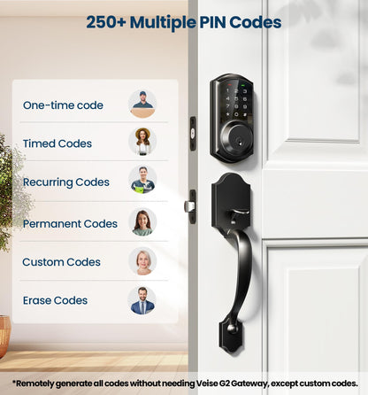 Smart Keyless Front Door Lock with Touchscreen