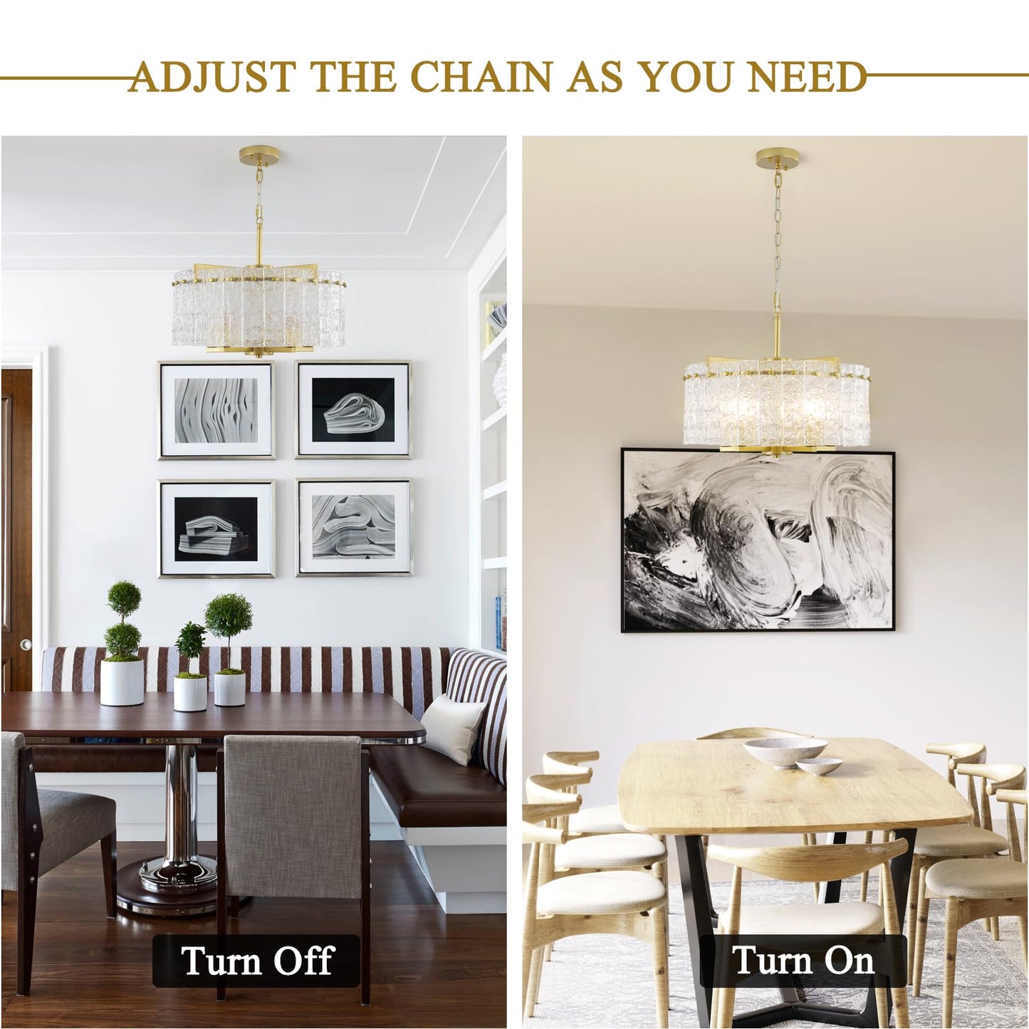 5-Light Modern Farmhouse Chandelier by KOOFREDDO