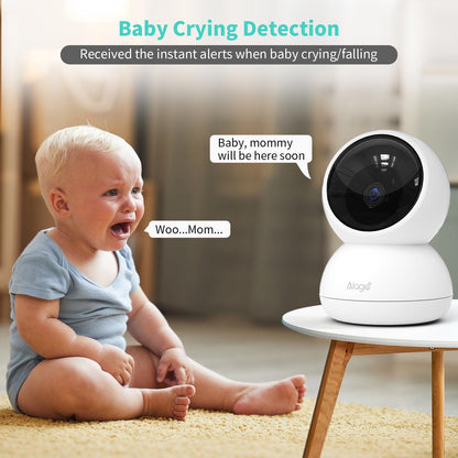 2 Pack Indoor Security Camera with AI Night Vision