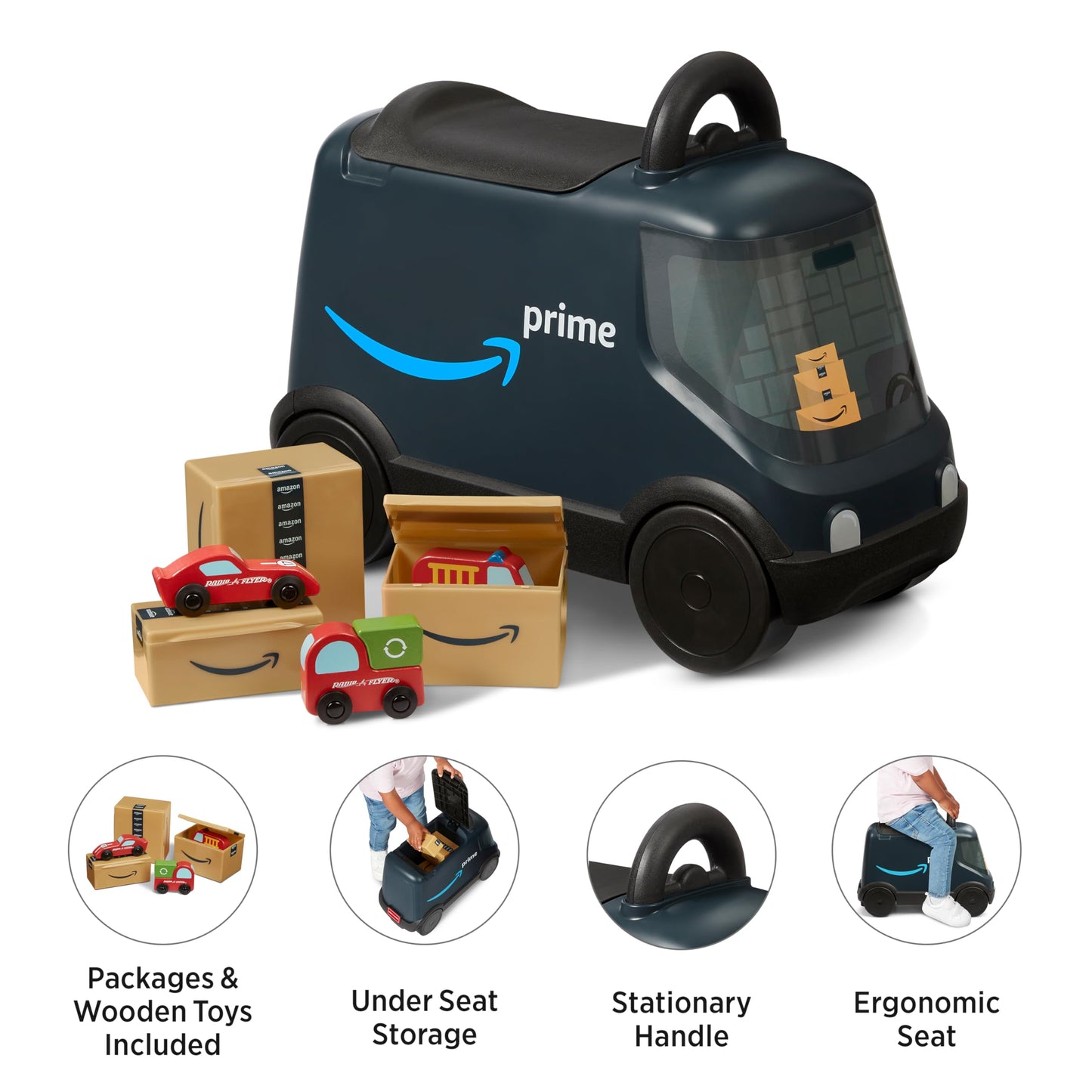 Amazon Delivery Van Ride On Toy for Kids