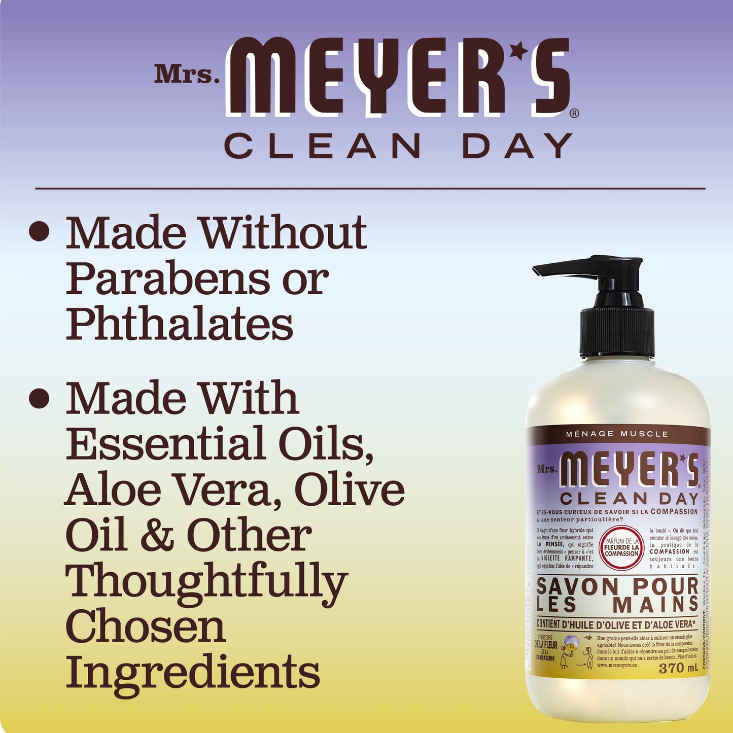 MRS. MEYER'S Hand Soap with Essential Oils - 3 Pack