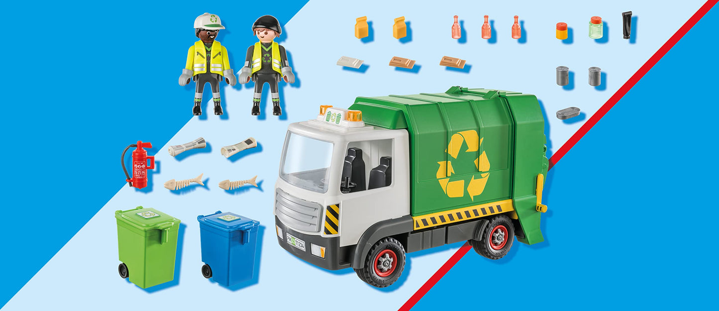 Playmobil Recycling Truck with 2 Figures & Accessories