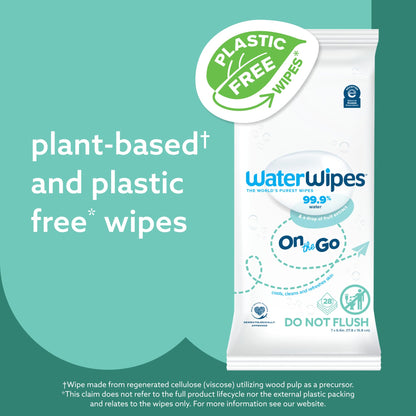 224 Count WaterWipes Travel Skin Refreshing Wipes
