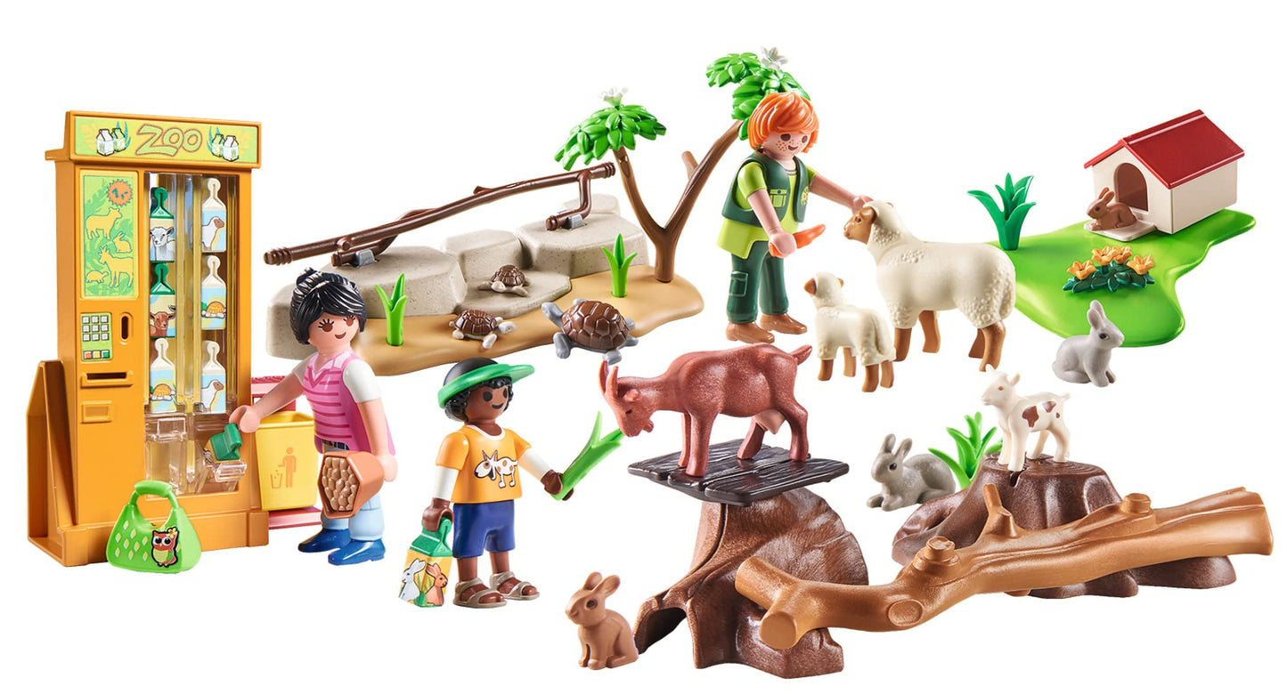 Playmobil Petting Zoo Animal Playset for Kids