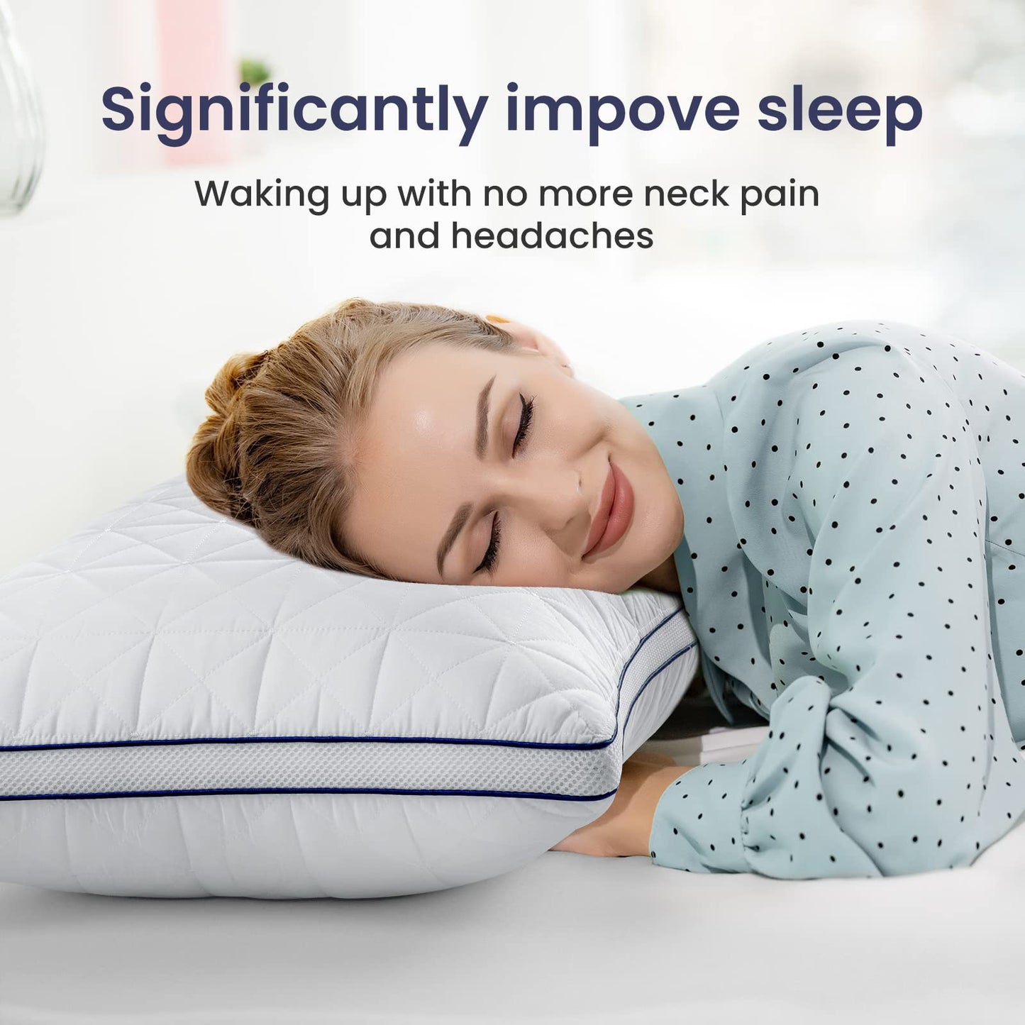 2 Pack BedStory Cooling Bed Pillows for Sleepers