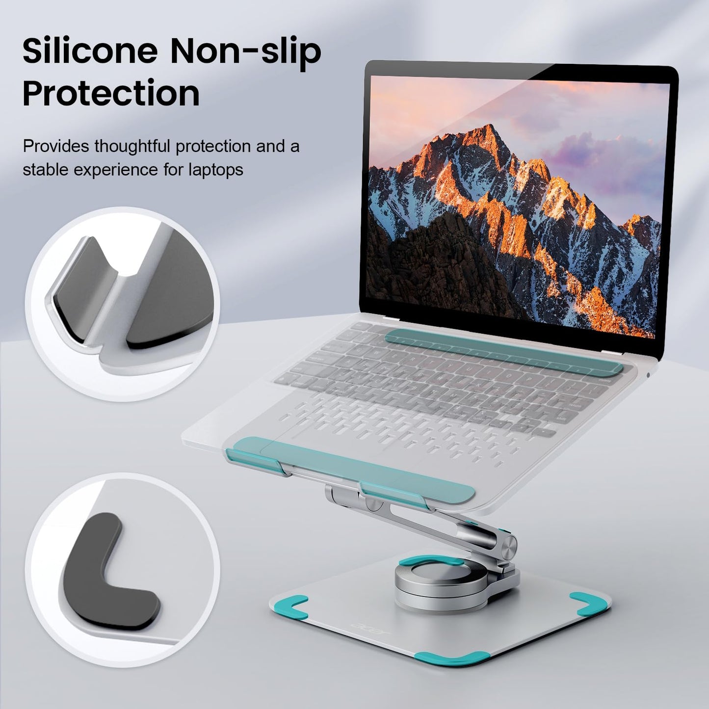 Acer Adjustable Laptop Stand with 360 Swivel Base