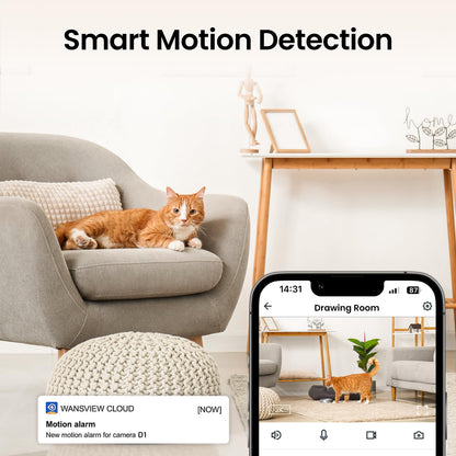 Cinnado 2K 360° Indoor WiFi Security Camera
