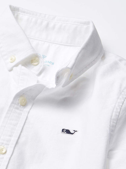 Boy's Long Sleeve Oxford Whale Shirt by vineyard vines