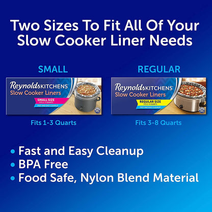 Reynolds Kitchens Premium Slow Cooker Liners - 13 x 21 Inch, 6 Count